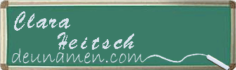 Clara Heitsch Visitenkarte